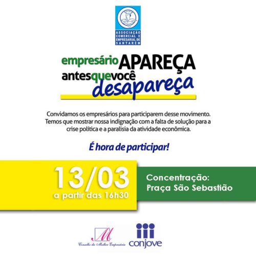 ACES convoca empresários para manifestação deste domingo